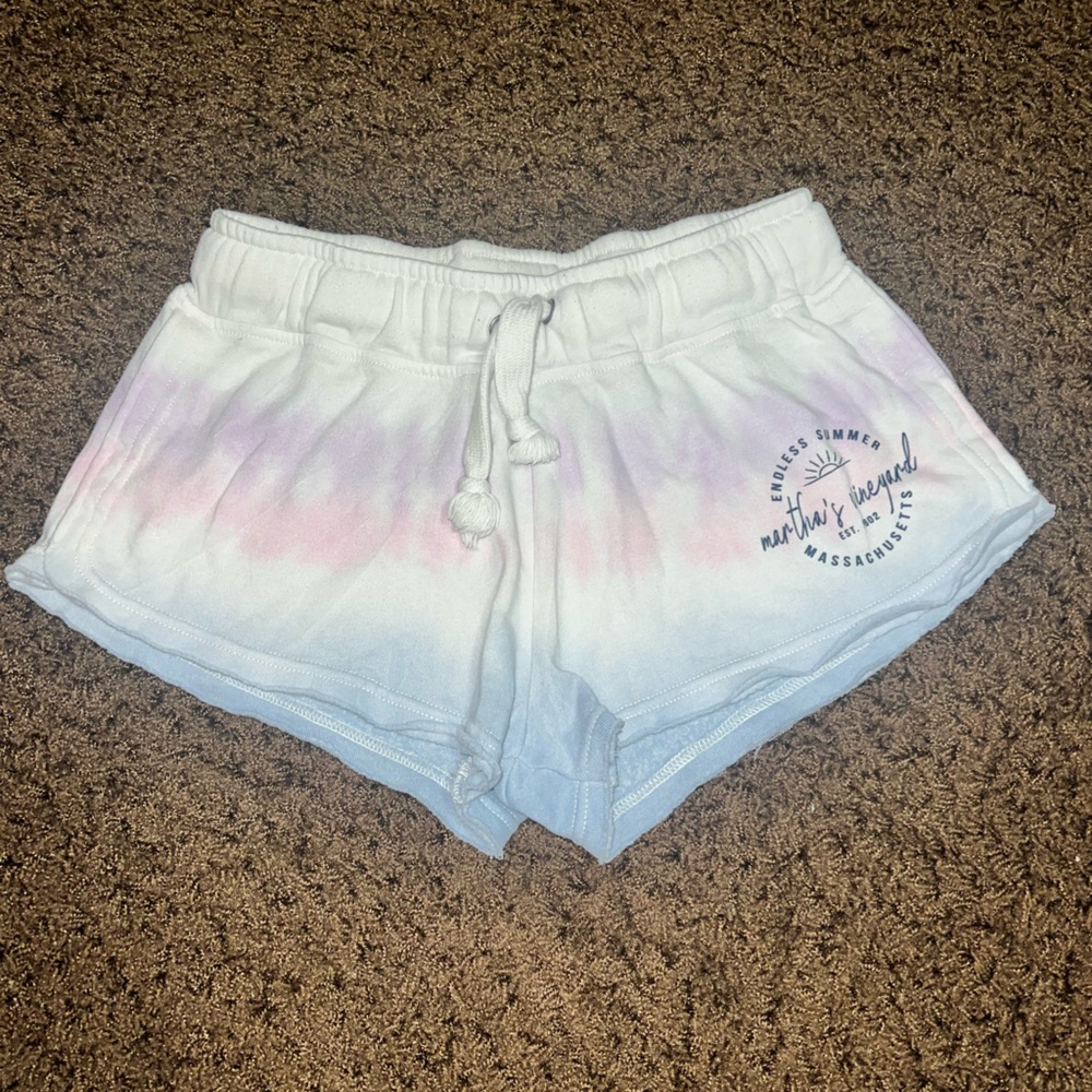 Ocean Drive Blue and Pink Tie-Dye Shorts